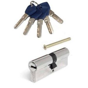 Цилиндр APECS EM-80(30/50) ключ-ключ (профильный) Ni
