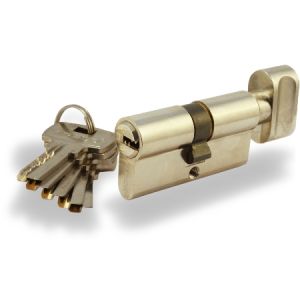 Цилиндр APECS EM-110-C ключ-поворотник (профильный) Ni