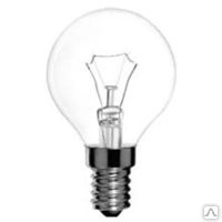 Лампа шар E14 60W прозрачная Искра