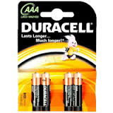 Батарейки Duracell AAA LR03/MN2400 (4 шт.)