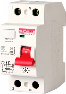 Выключатель дифференциального тока E.NEXT e.rccb.stand.2.16.30 2p, 16A, 30мА