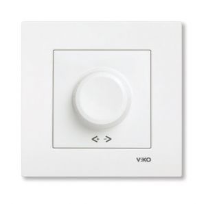 Светорегулятор (Диммер-реостат) VIKO 600 W серия KARRE, цвет белый