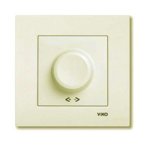 Светорегулятор (Диммер-реостат) VIKO 600 W серия KARRE, цвет кремовый