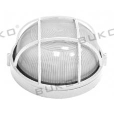 Светильник настенный Buko BK311 CB-K 60W круглый белый с решеткой Е27 IP54
