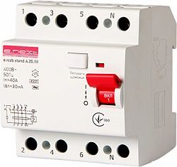 Выключатель дифференциального тока E.NEXT e.rccb.stand.4.25.10 4p, 25A, 10мА